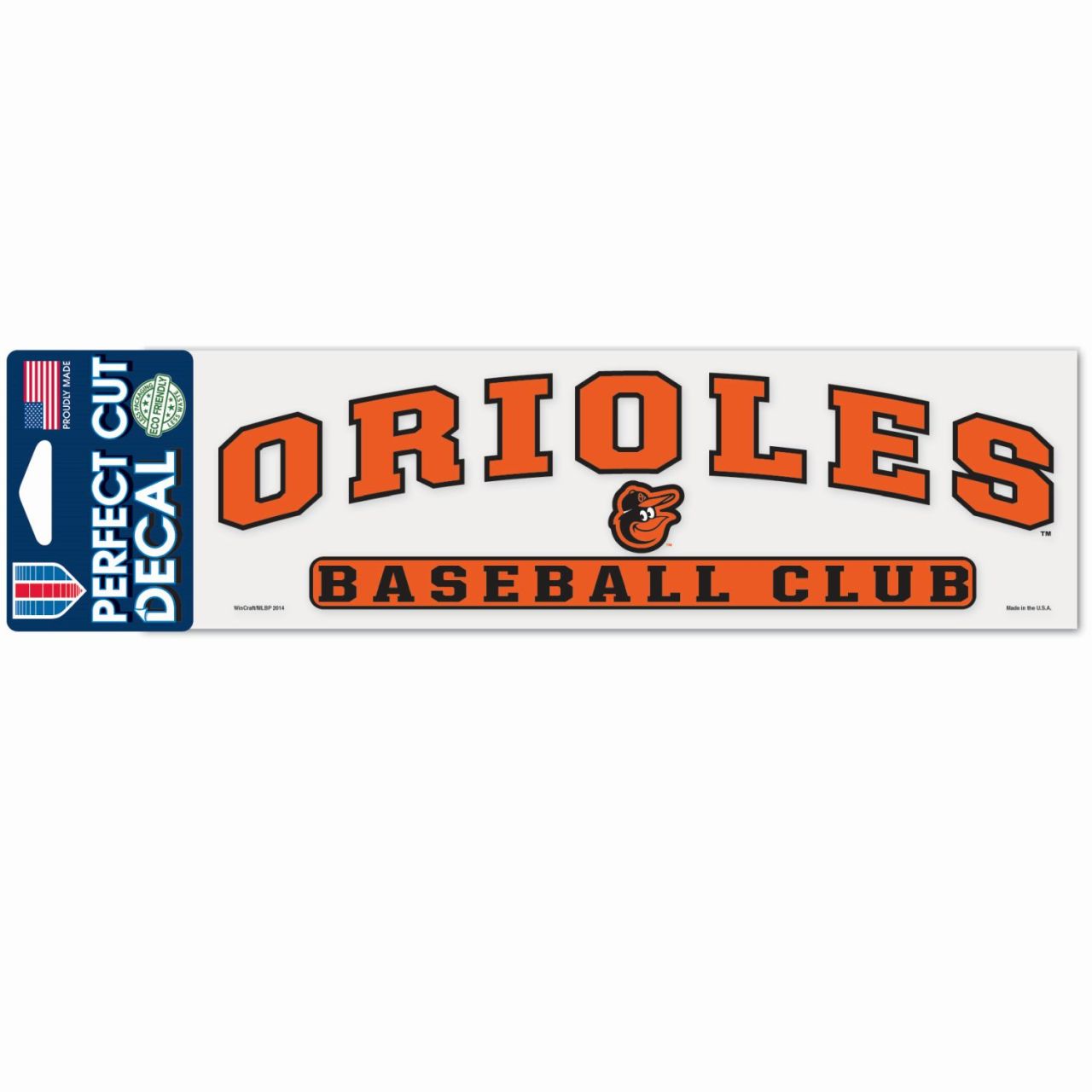 MLB Perfect Cut Aufkleber 8x25cm Baltimore Orioles