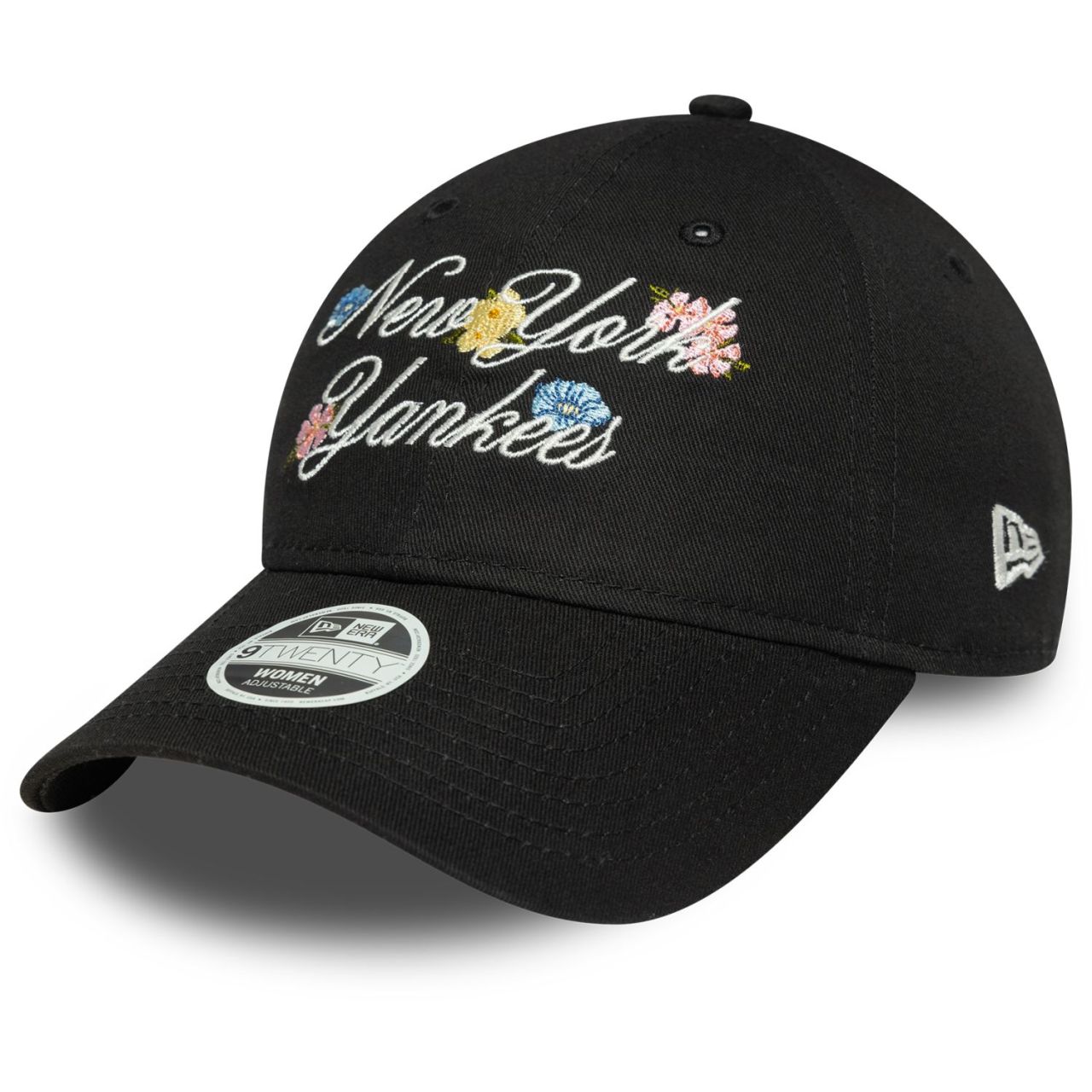 New Era 9Twenty Damen Cap - FLORAL SCRIPT schwarz