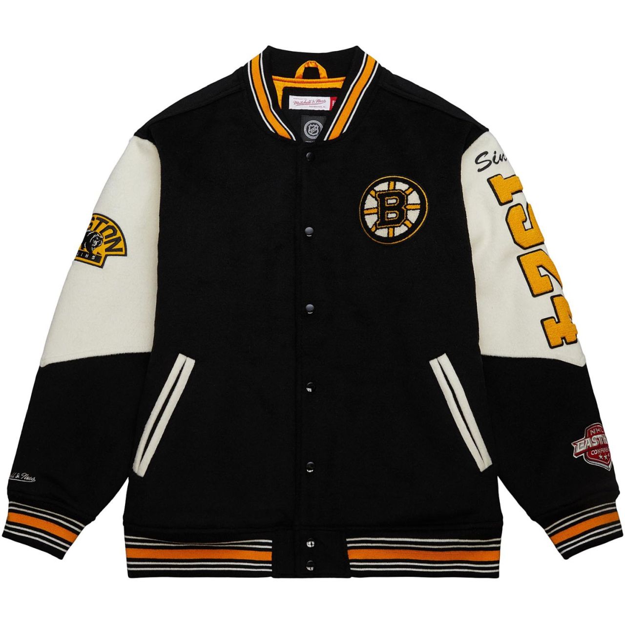 M&N Vintage Varsity Wool Jacke - NHL Boston Bruins