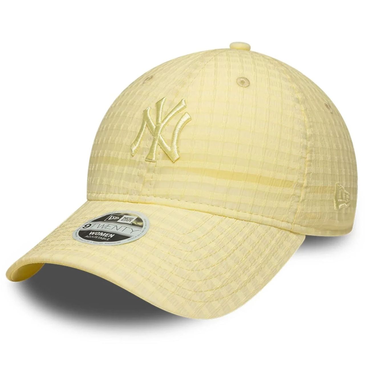 New Era 9Twenty Damen Cap - SEERSUCKER New York Yankees gelb