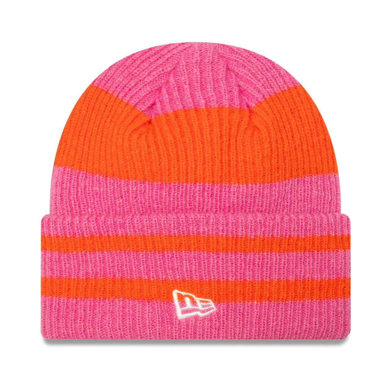 New Era Damen Wintermütze CUFF STIPED pink / orange