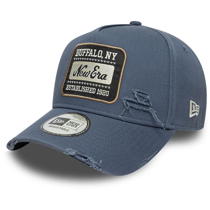 New Era A-Frame Trucker Cap - PATCH WASH navy