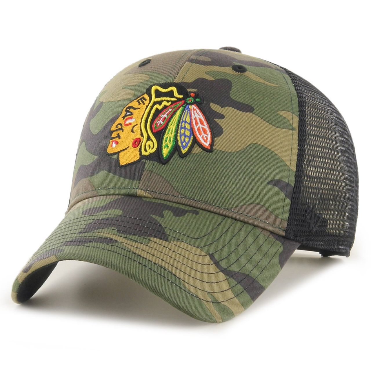 47 Brand Snapback Cap - BRANSON Chicago Blackhawks camo