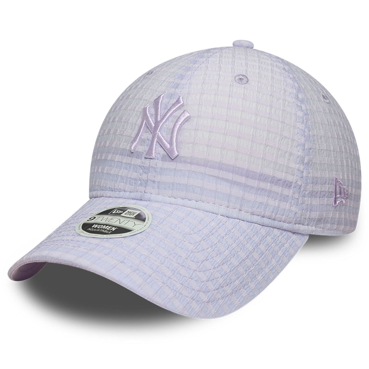 New Era 9Twenty Damen Cap - SEERSUCKER New York Yankees lila