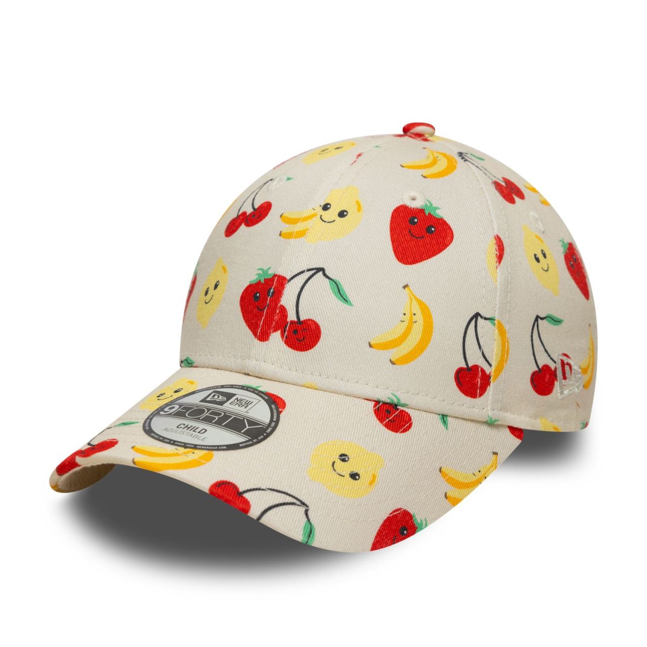 New Era Kinder 9Forty Cap - FRUIT ICON beige