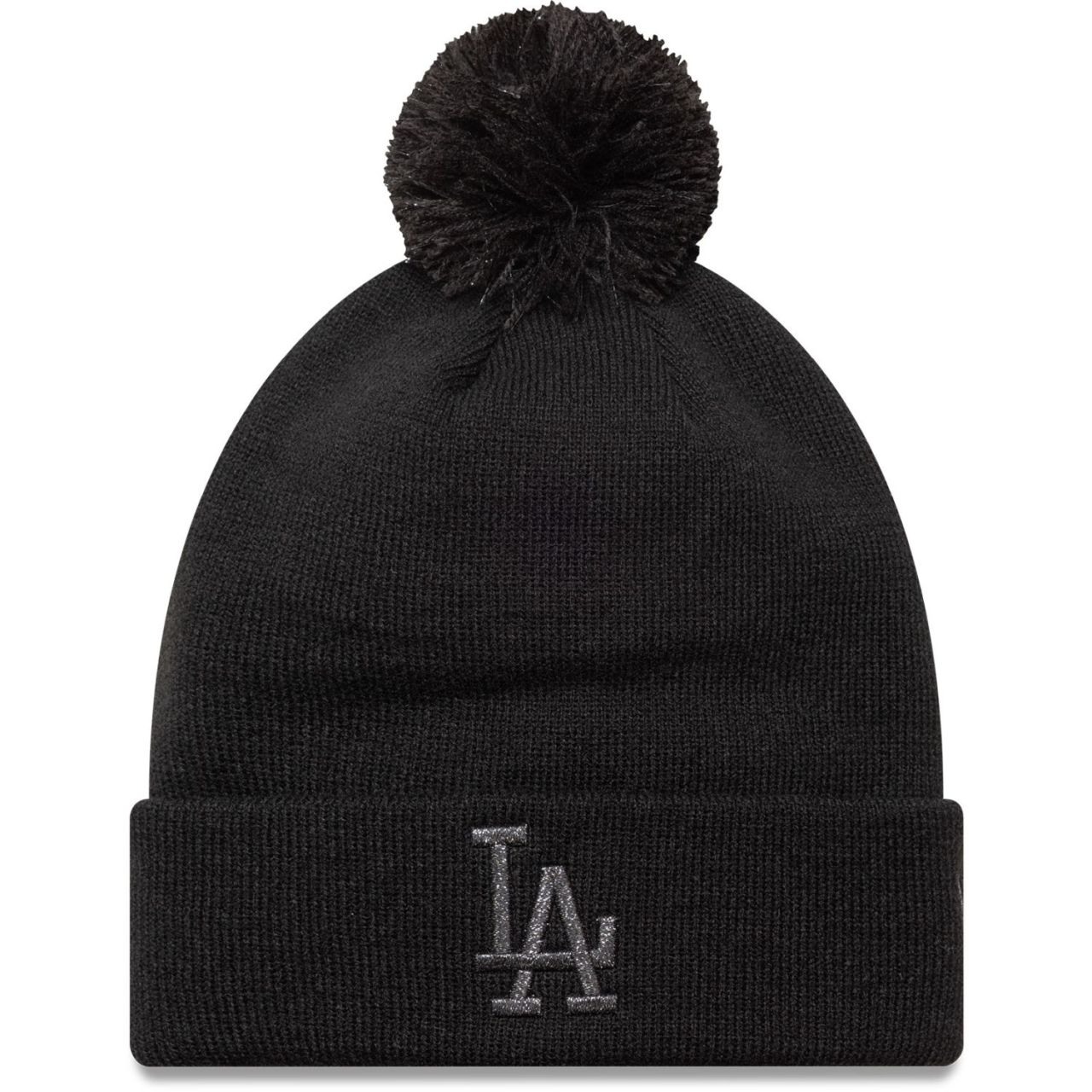 New Era Damen Bobble Wintermütze METALLIC LA Dodgers schwarz