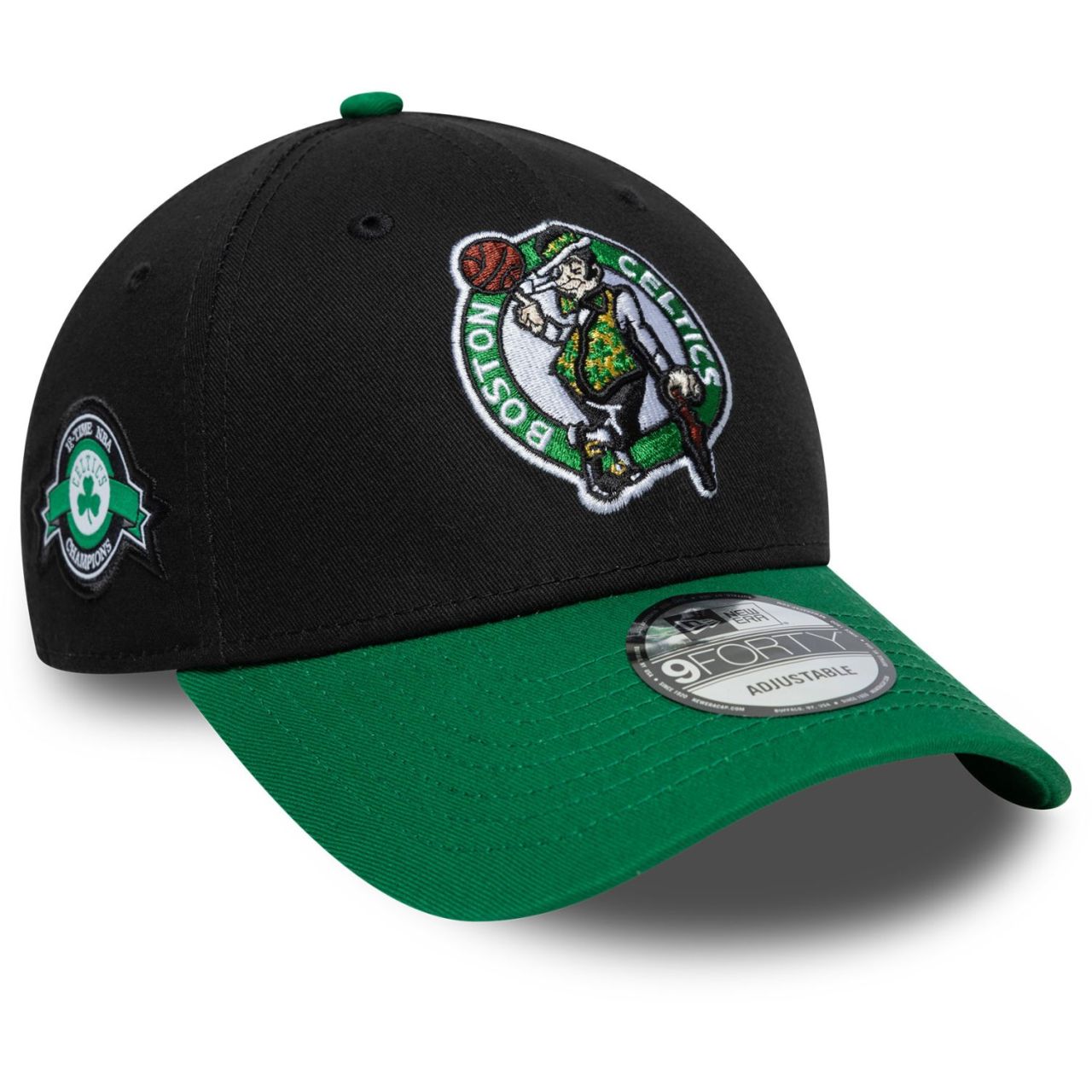 New Era 9Forty Strapback Cap - SIDE PATCH Boston Celtics