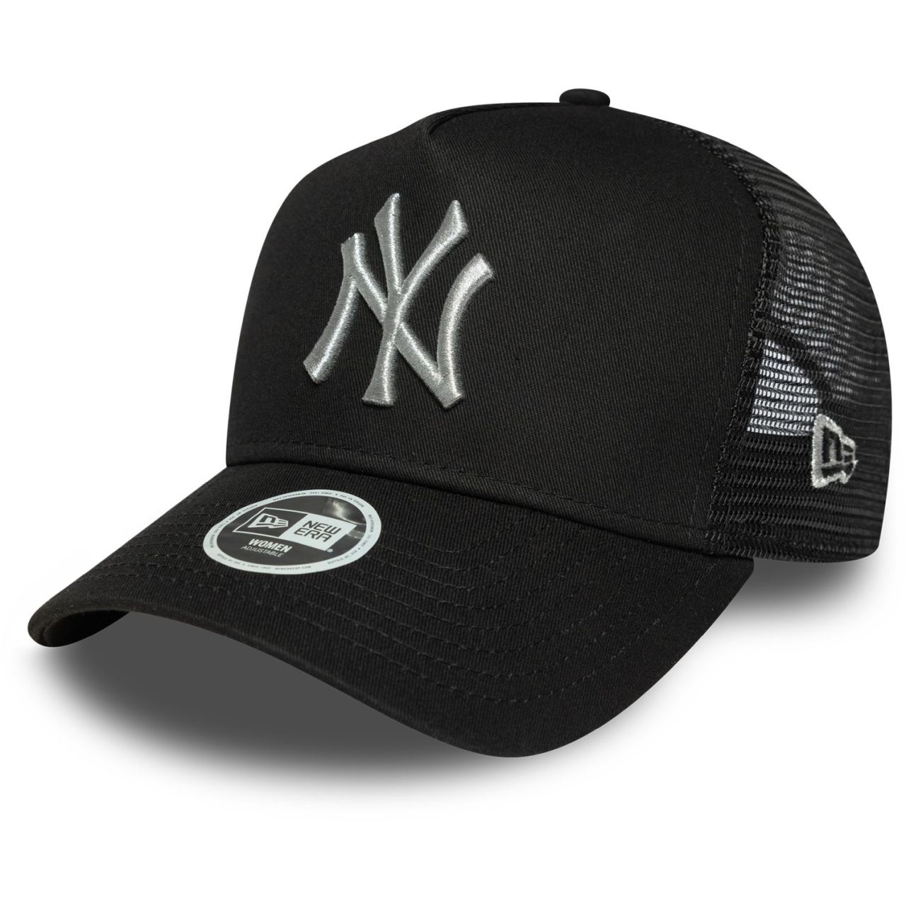 New Era Damen Trucker Cap METALLIC New York Yankees schwarz