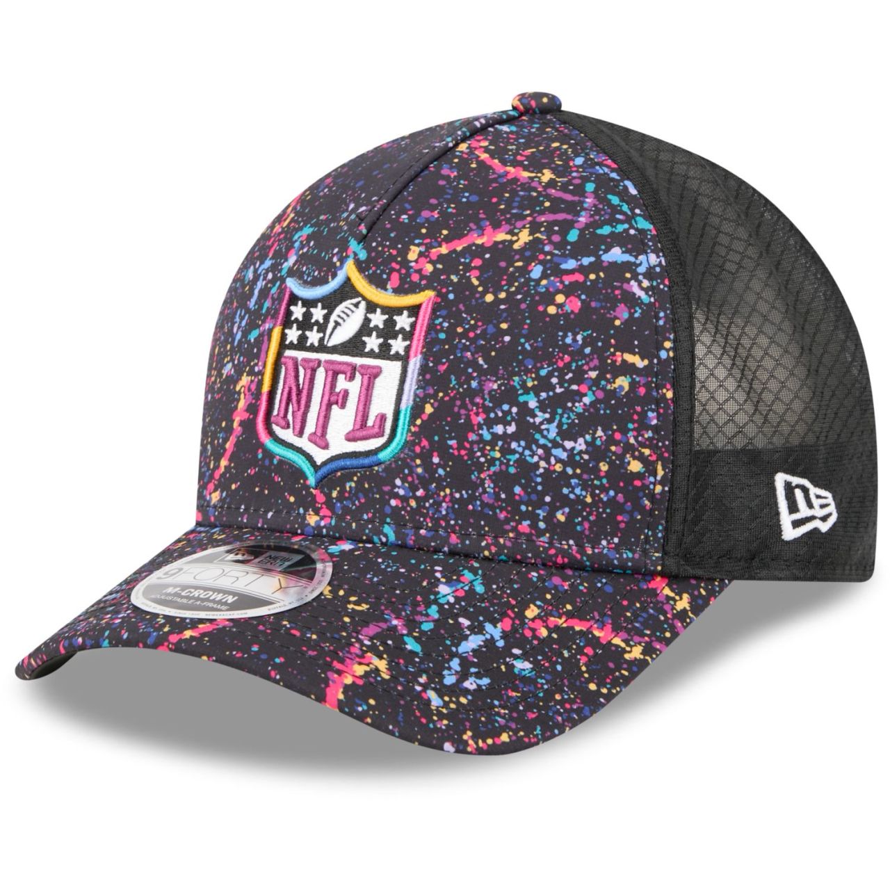 New Era 9Forty M-Crown Trucker Cap CRUCIAL NFL Shield Logo