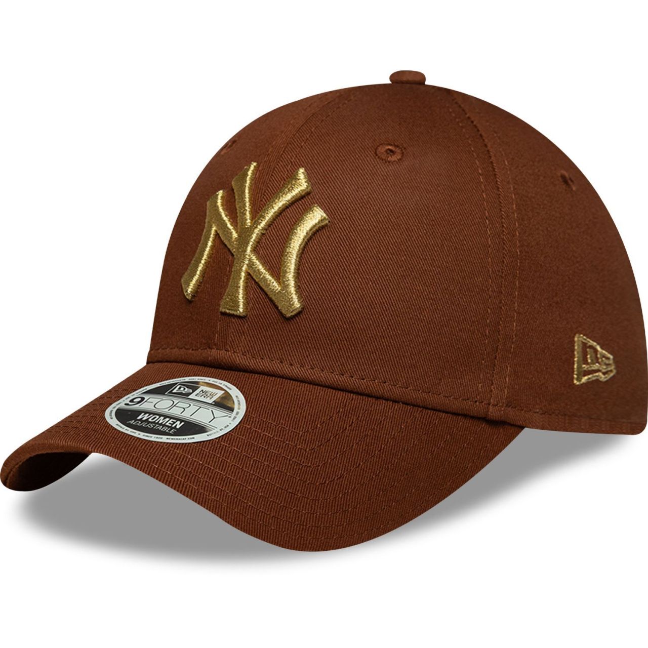 New Era 9Forty Damen Cap - METALLIC New York Yankees braun