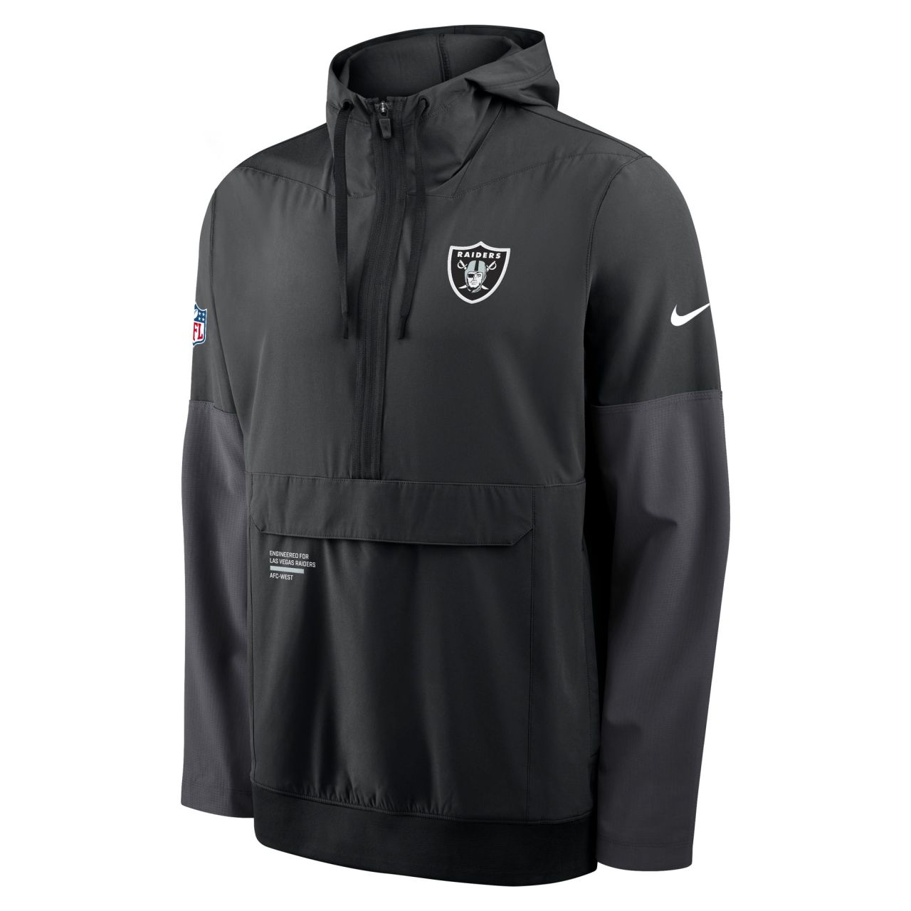 Las Vegas Raiders Nike NFL Half-Zip Windbreaker Jacke
