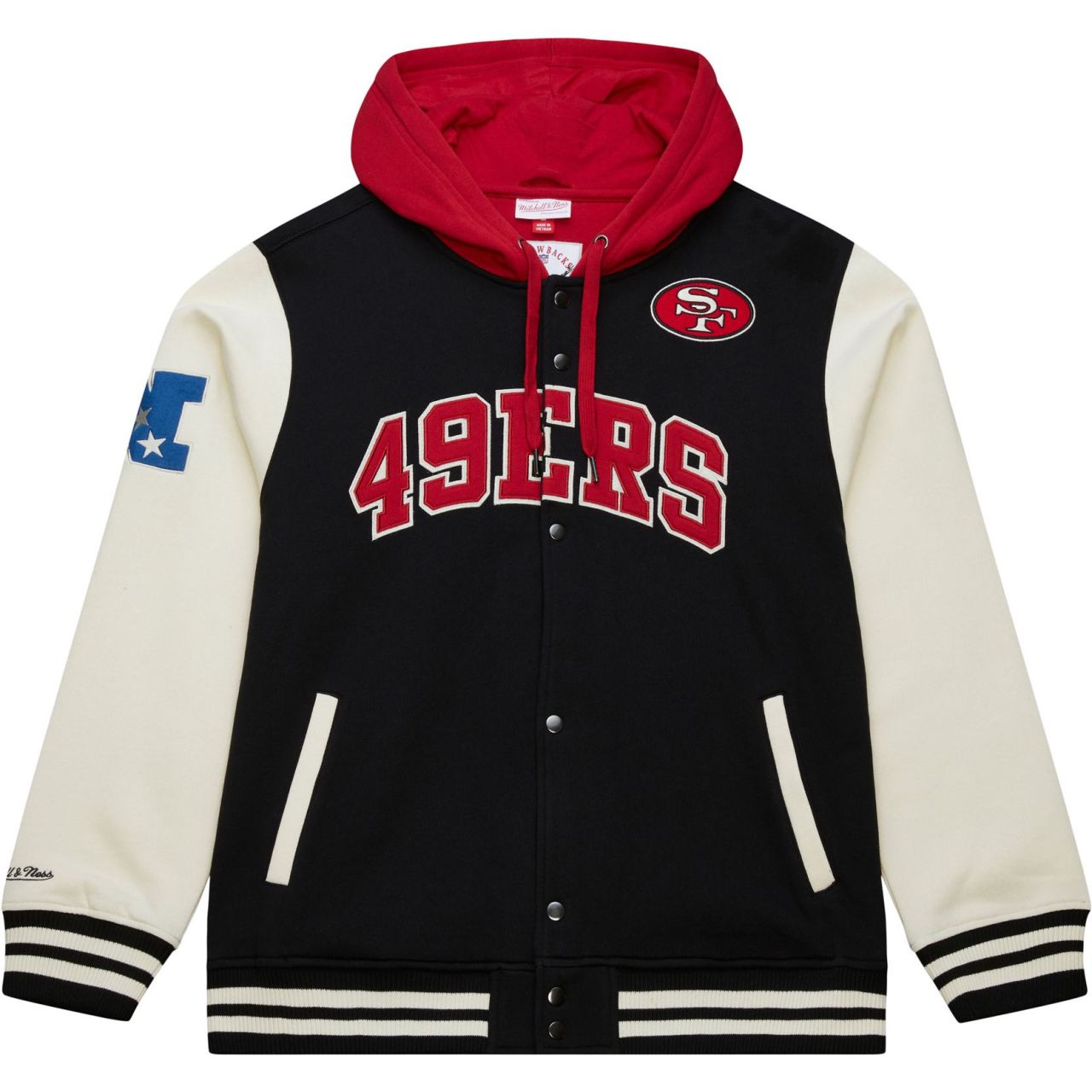M&N Midweight Hooded Fleece Jacke - San Francisco 49ers