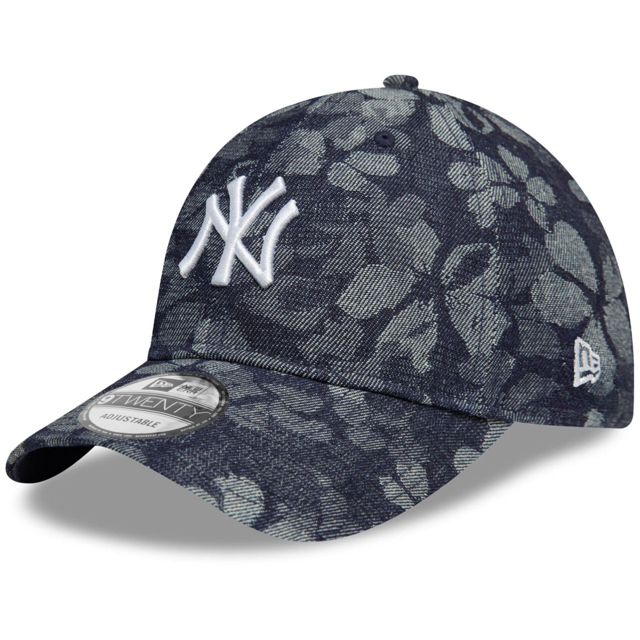 New Era 9Twenty Damen Cap - FLORAL DENIM New York Yankees
