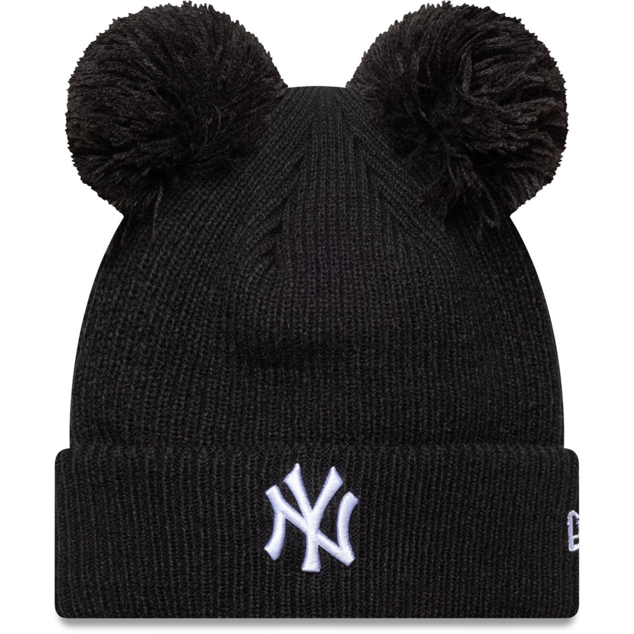 New Era Damen Double Bobble Wintermütze NY Yankees schwarz