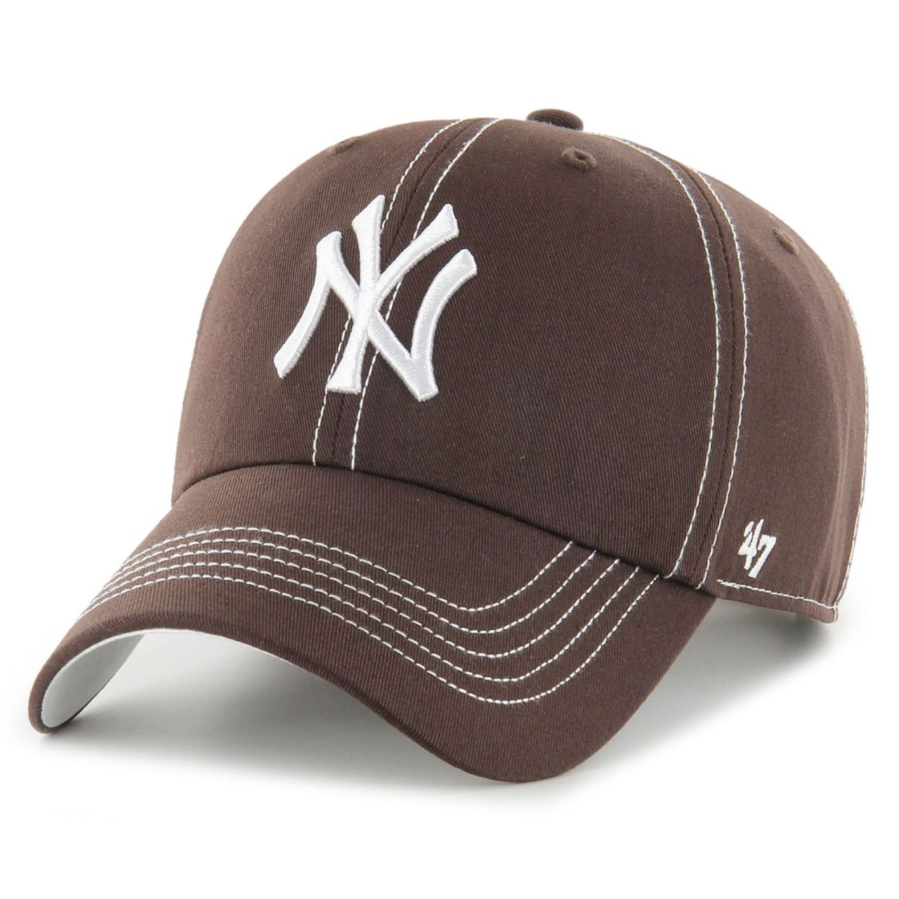 47 Brand Adjustable Cap - CONTRAST New York Yankees braun
