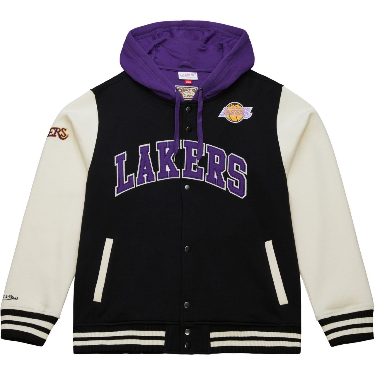 M&N Midweight Hooded Fleece Jacke - Los Angeles Lakers