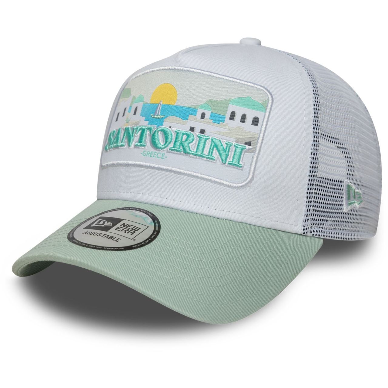 New Era A-Frame Mesh Trucker Cap - SANTORINI Greece