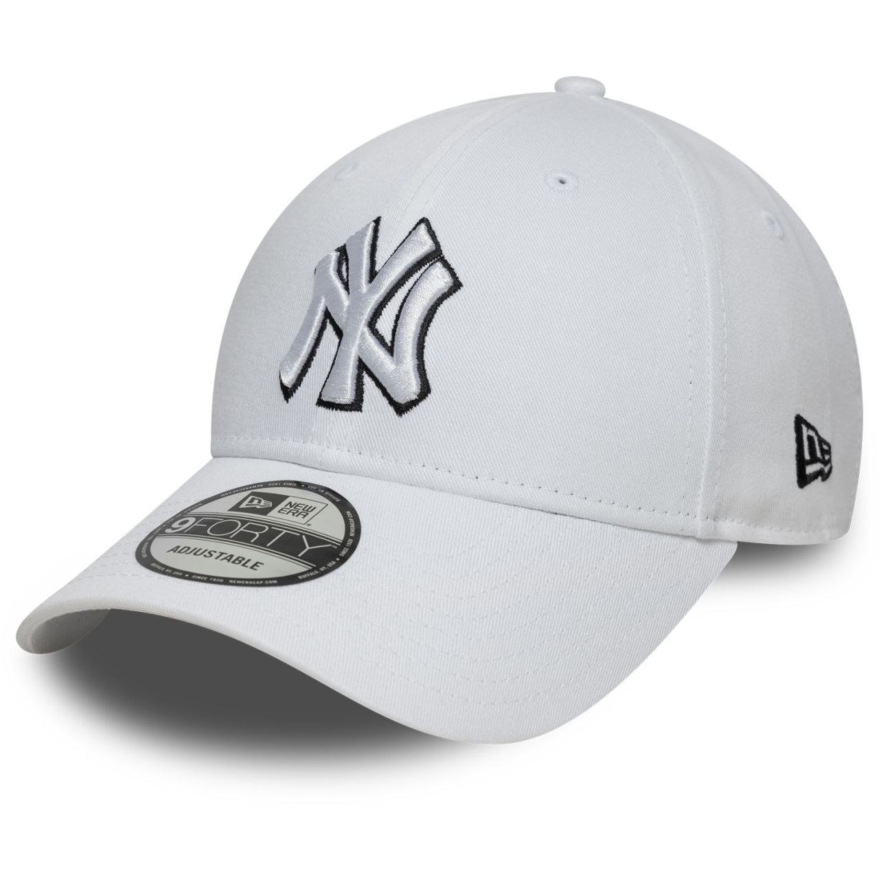 New Era 9Forty Strap Cap - OUTLINE New York Yankees weiß