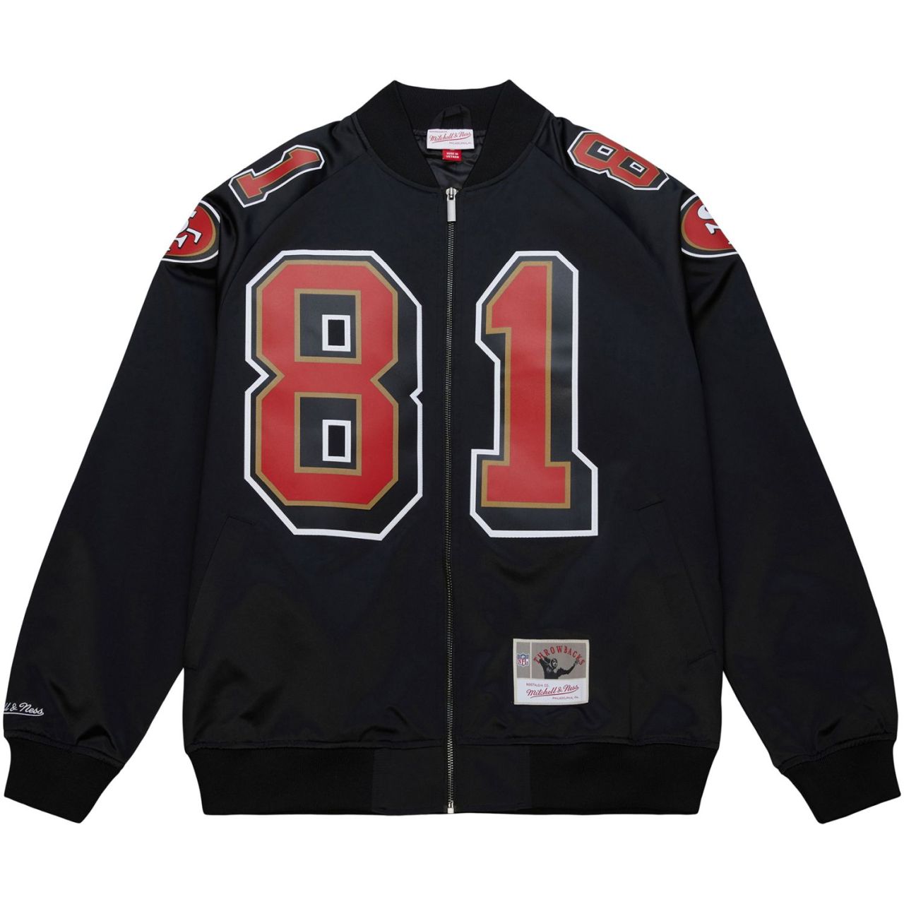 M&N Satin Bomber Jacke - San Francisco 49ers Terrell Owens