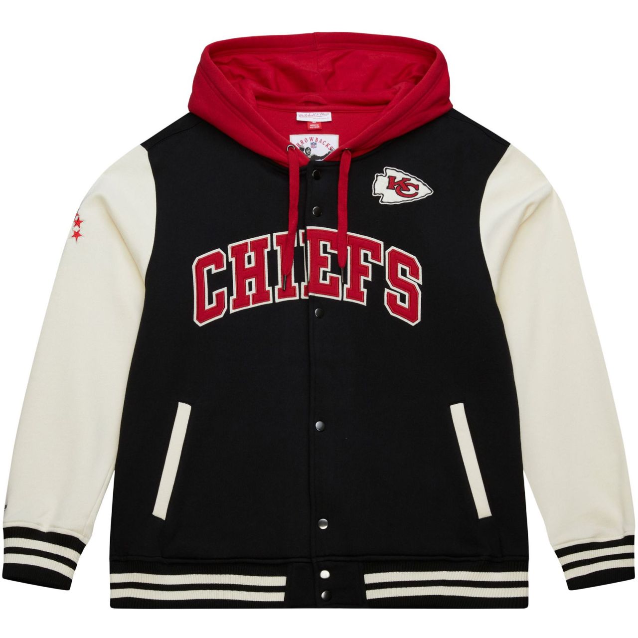 M&N Midweight Hooded Fleece Jacke - Kansas City Chiefs