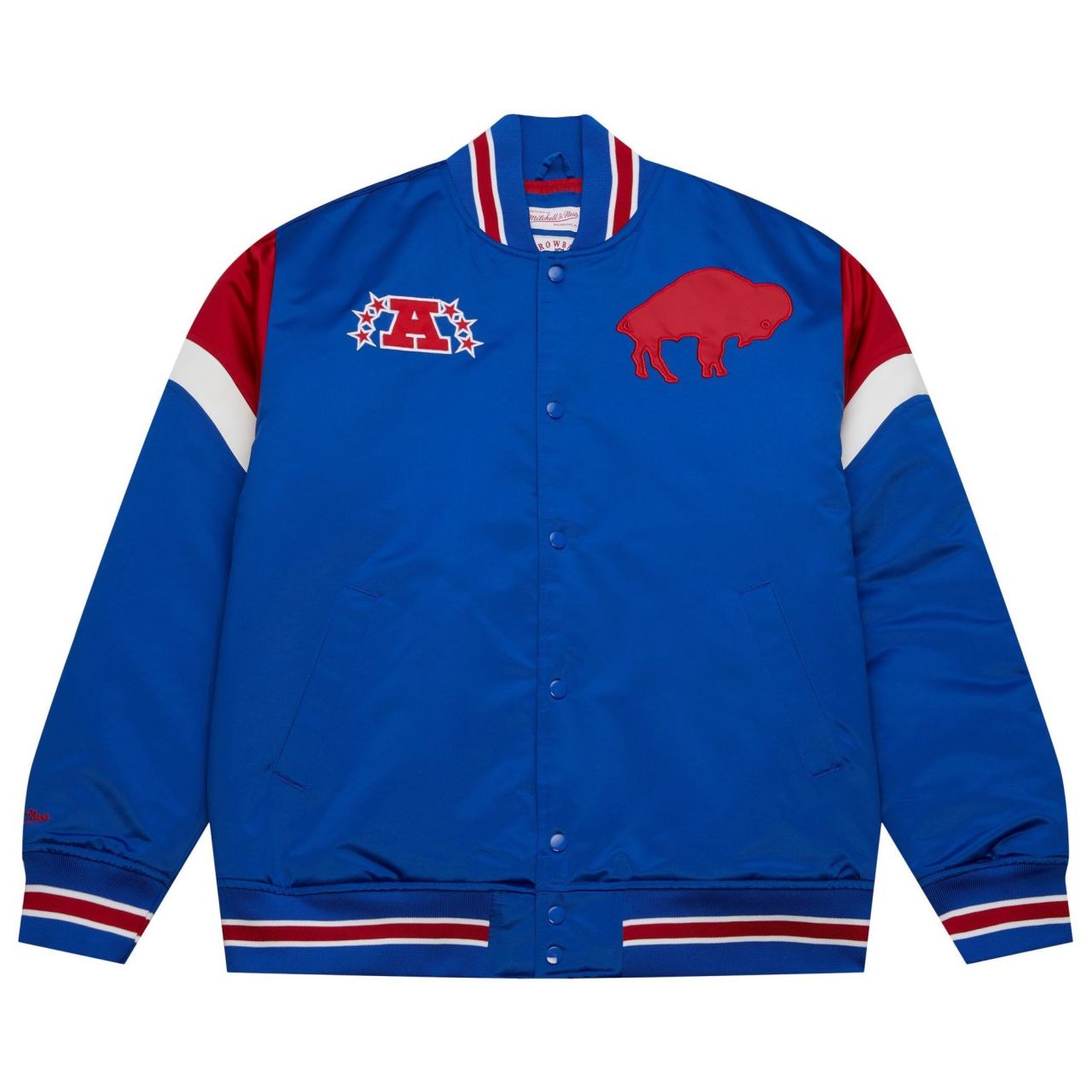 M&N Heavyweight Satin Jacke NFL Buffalo Bills