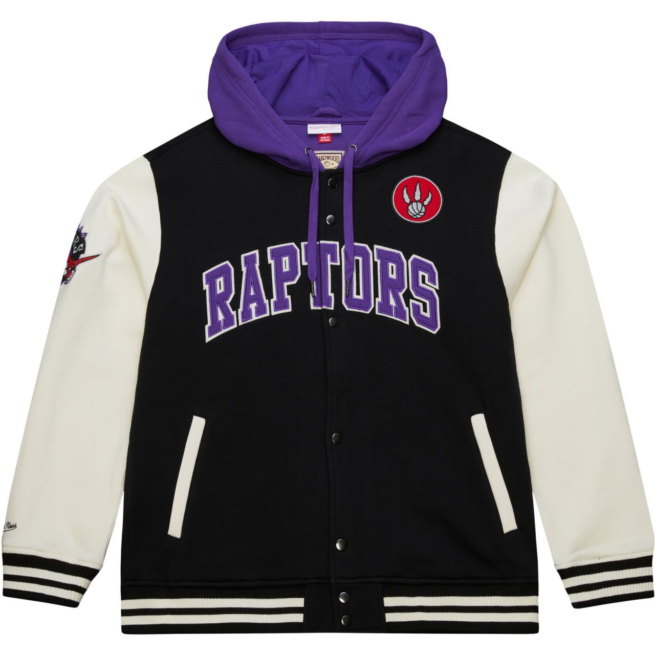 M&N Midweight Hooded Fleece Jacke - Toronto Raptors