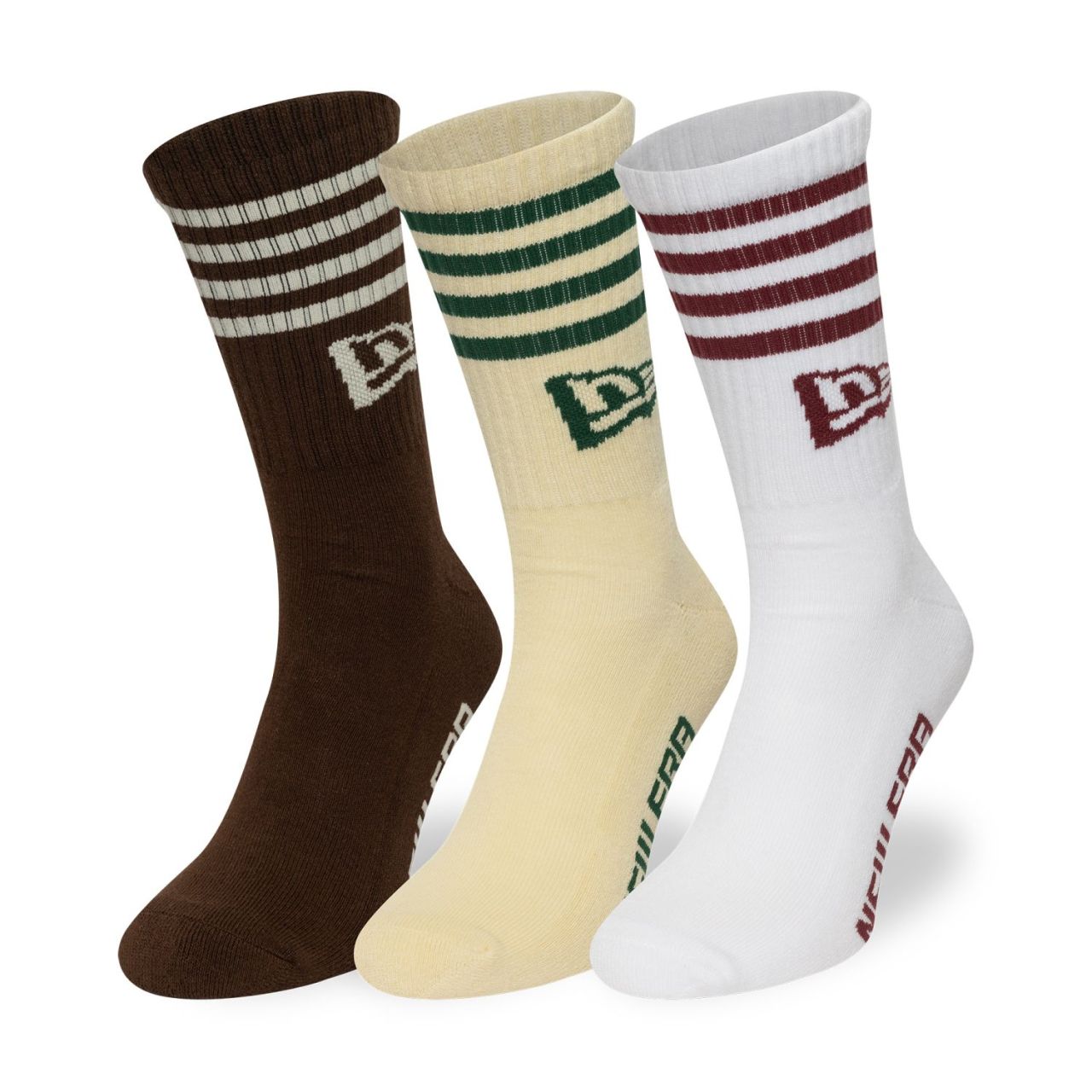 New Era Unisex Socken - STRIPE CREW 3-pack multi