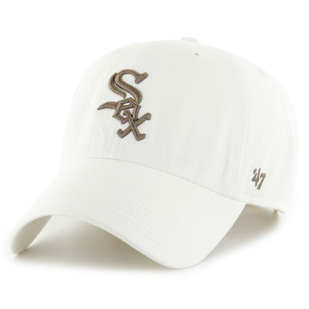 47 Brand Strapback Cap - CLEAN UP Chicago White Sox weiß