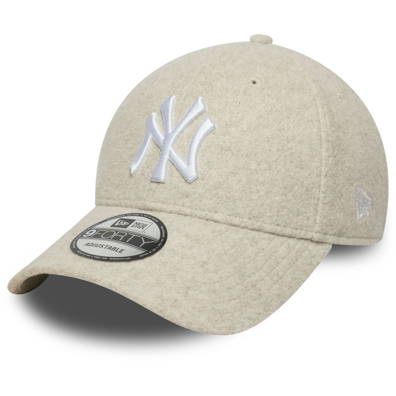 New Era 9Forty Adjustable Cap MELTON New York Yankees stone
