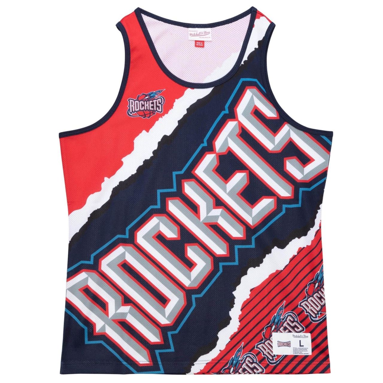 M&N JUMBOTRON Basketball Jersey Tank Houston Rockets