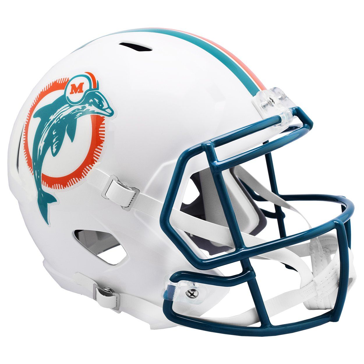 Riddell Speed Replica Football Helm Miami Dolphins 1980-1996