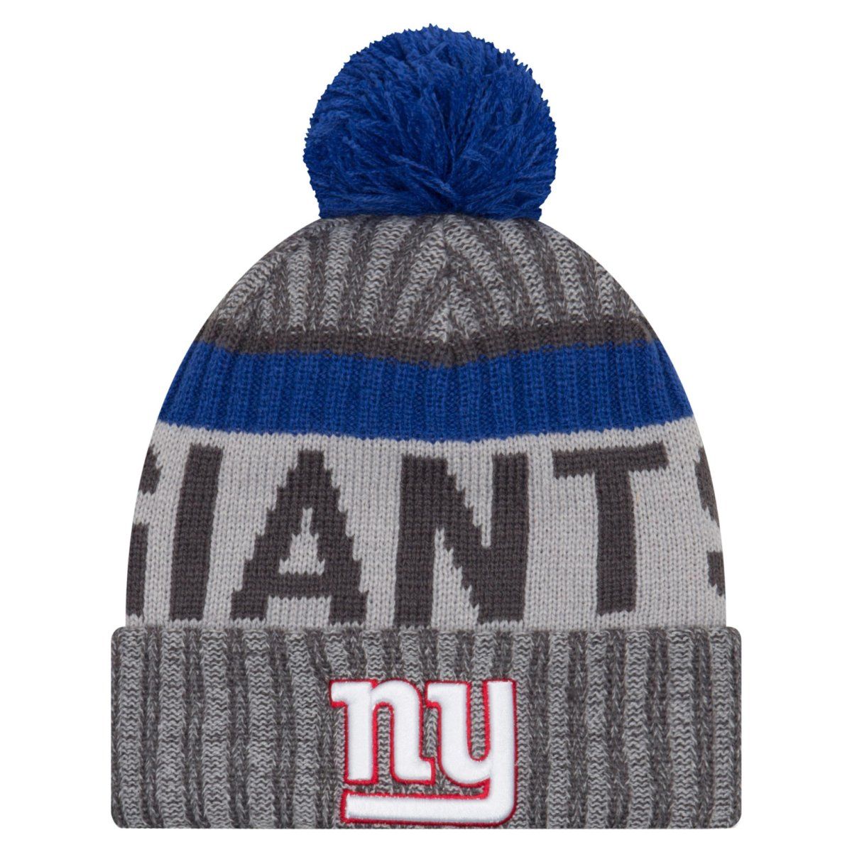 New Era NFL SIDELINE 2017 Bobble Mütze - New York Giants