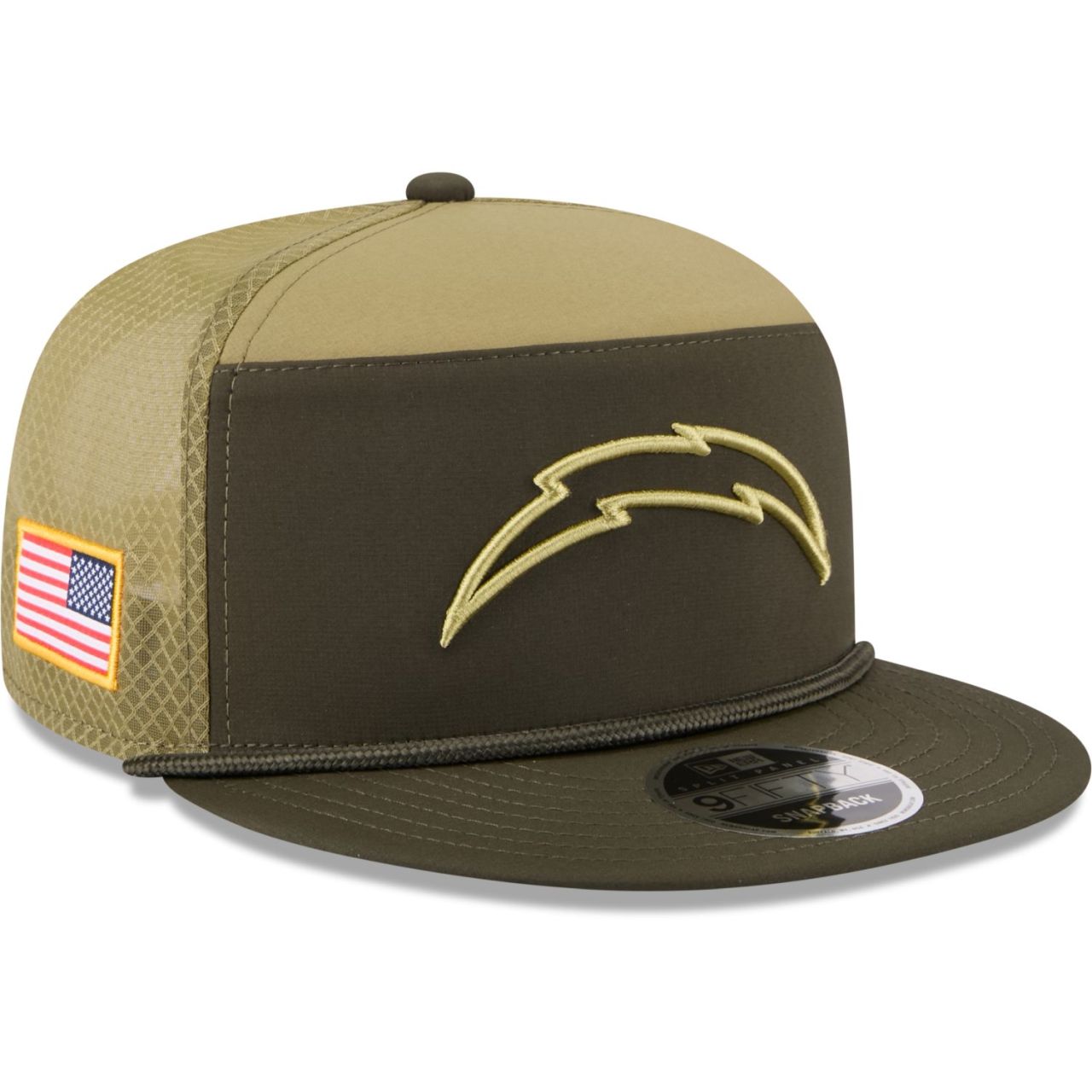 New Era 9Fifty Split Panel Cap - SALUTE Los Angeles Chargers