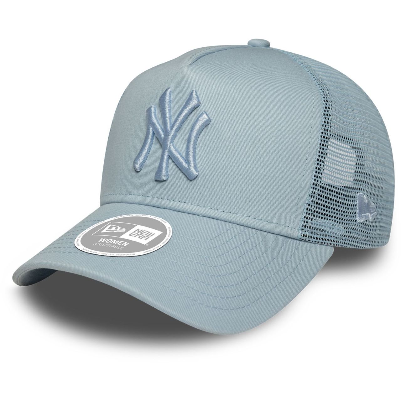 New Era Damen A-Frame Trucker Cap New York Yankees sky blue