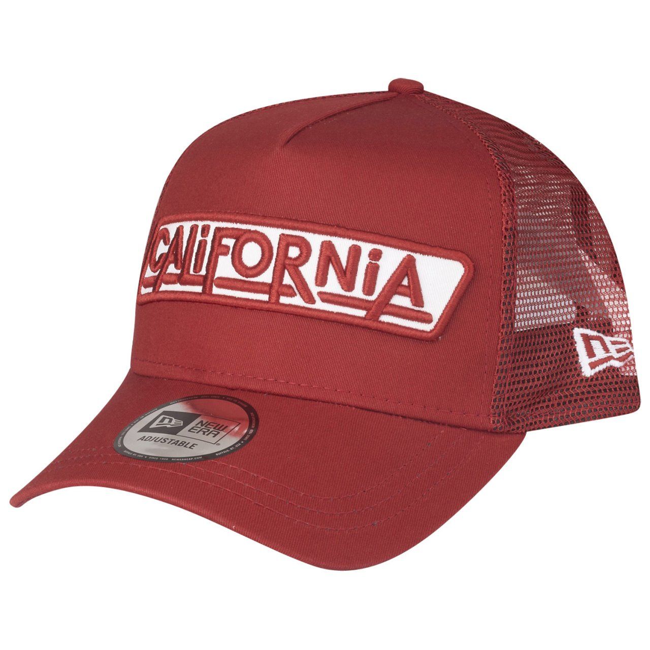 New Era Adjustable A-Frame Trucker Cap - USA California