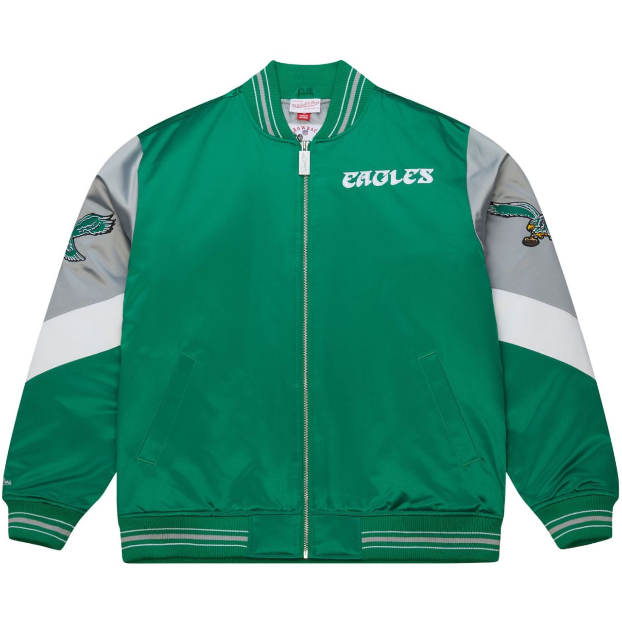 M&N Heavyweight Satin Jacke NFL Philadelphia Eagles