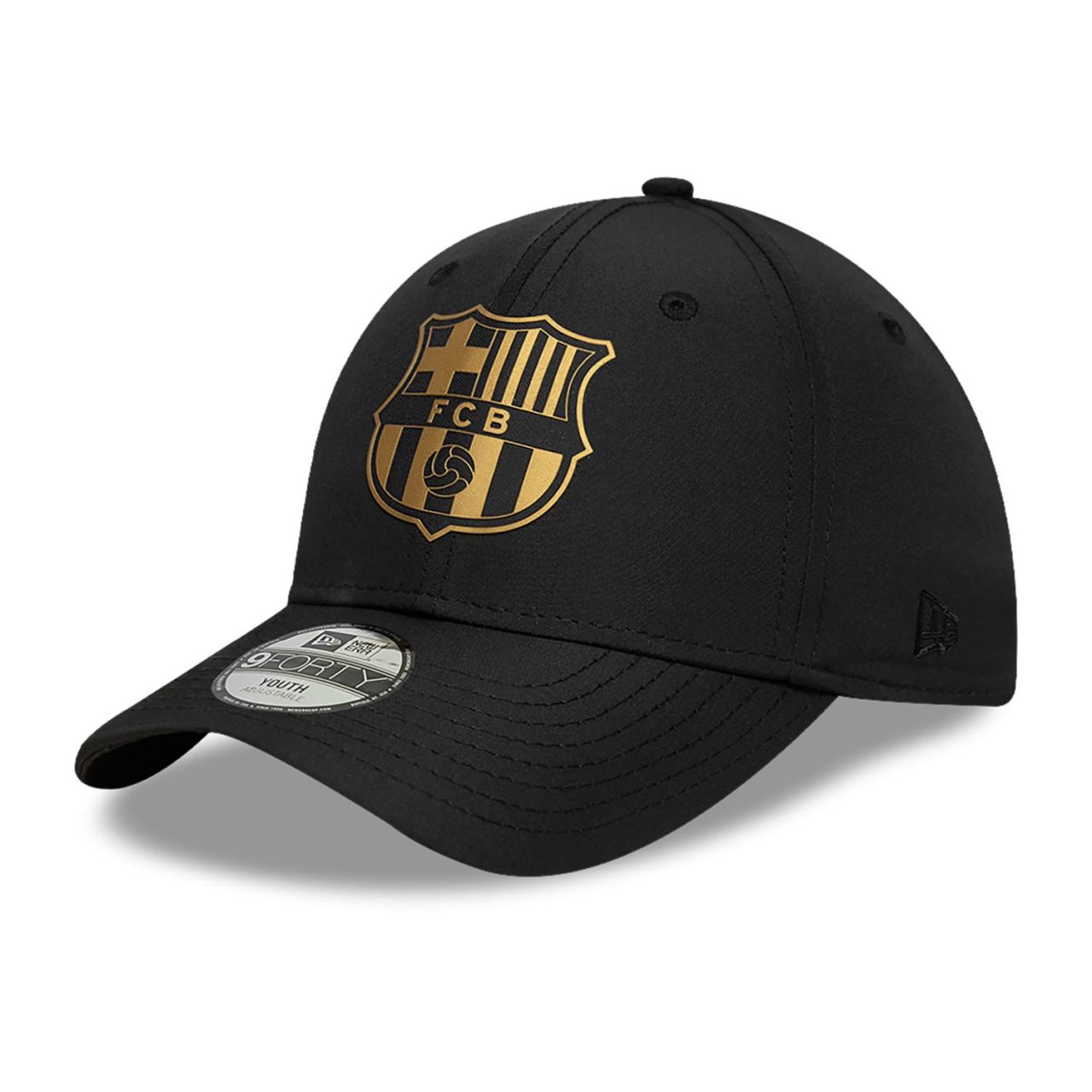 New Era 9Forty Kinder Cap - GOLD FC Barcelona schwarz