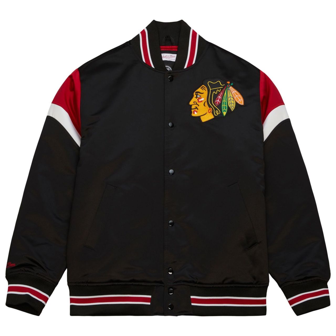 M&N Heavyweight Satin Jacke NHL Chicago Blackhawks