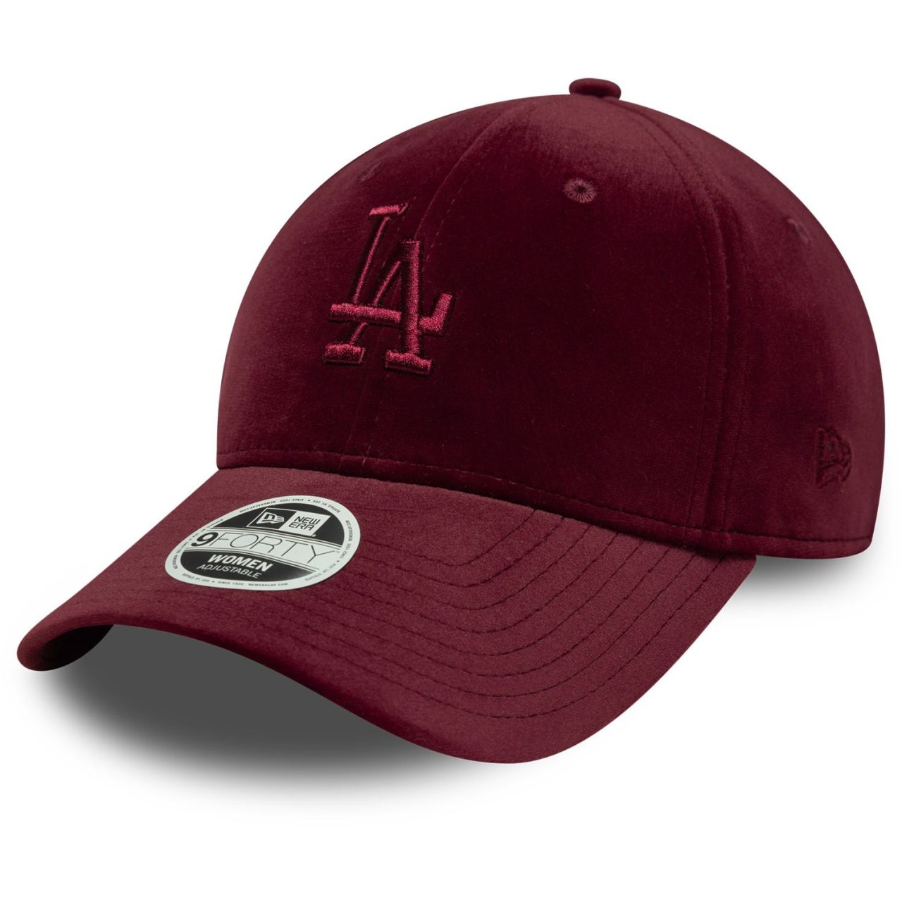 New Era 9Forty Damen Cap VELOUR Los Angeles Dodgers rubin