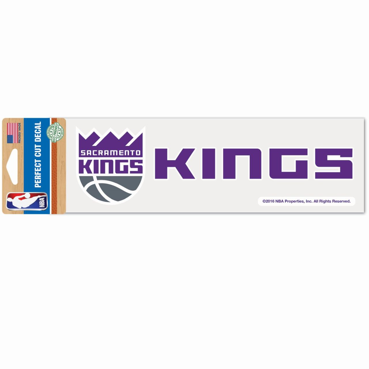 NBA Perfect Cut Aufkleber 8x25cm Sacramento Kings