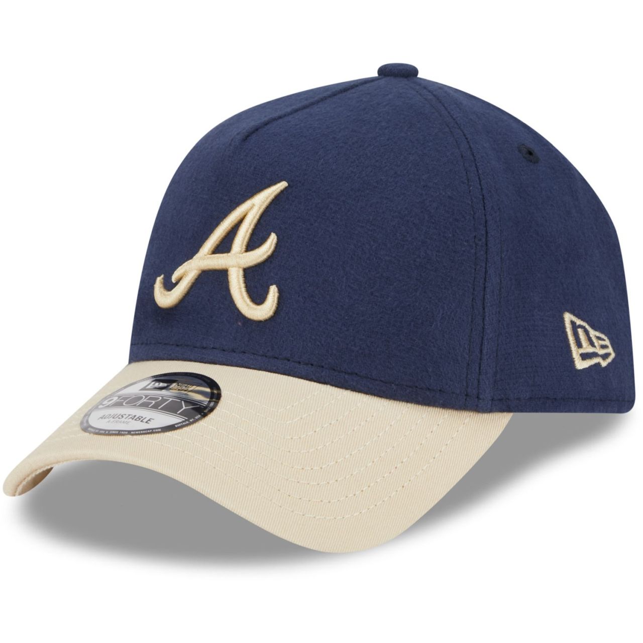 New Era A-Frame 9Forty Cap MOLESKIN Atlanta Braves navy