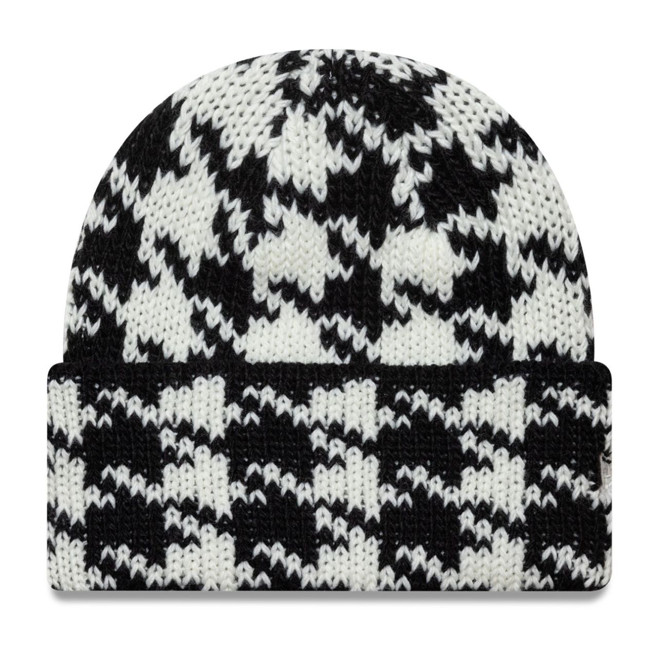 New Era Damen Beanie Wintermütze - HOUNDSTOOTH creme