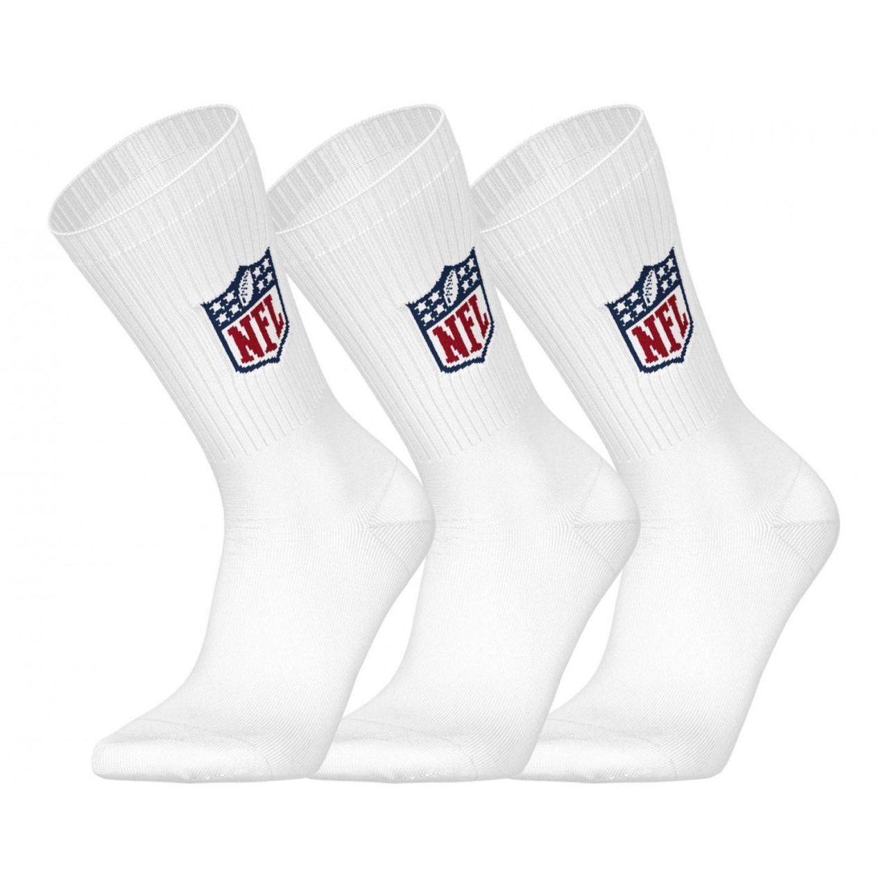 NFL Unisex Crew Socken - SHIELD LOGO 3er Pack