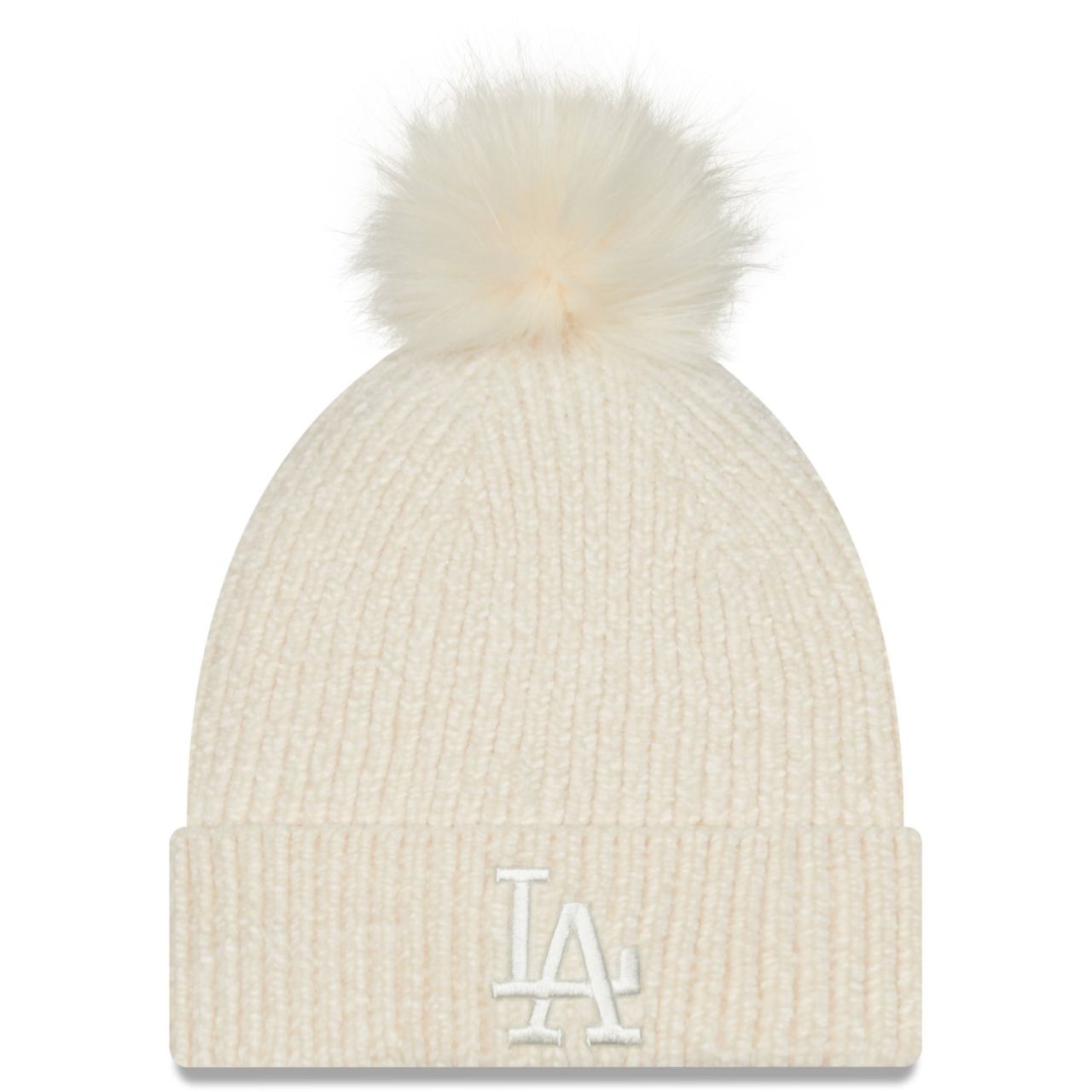 New Era Damen Chenille Bobble Wintermütze LA Dodgers