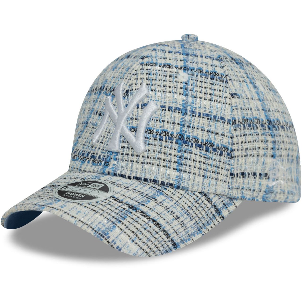 New Era 9Forty Damen Cap - TWEED New York Yankees blau