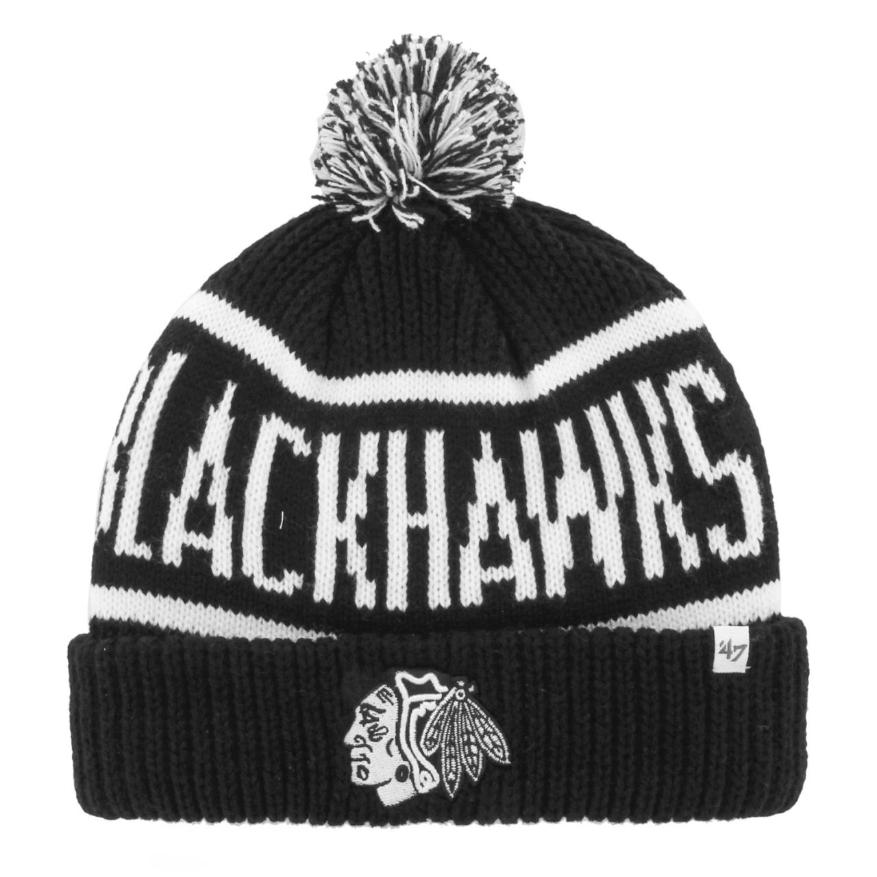 47 Brand Strick Winter Mütze - CALGARY Chicago Blackhawks