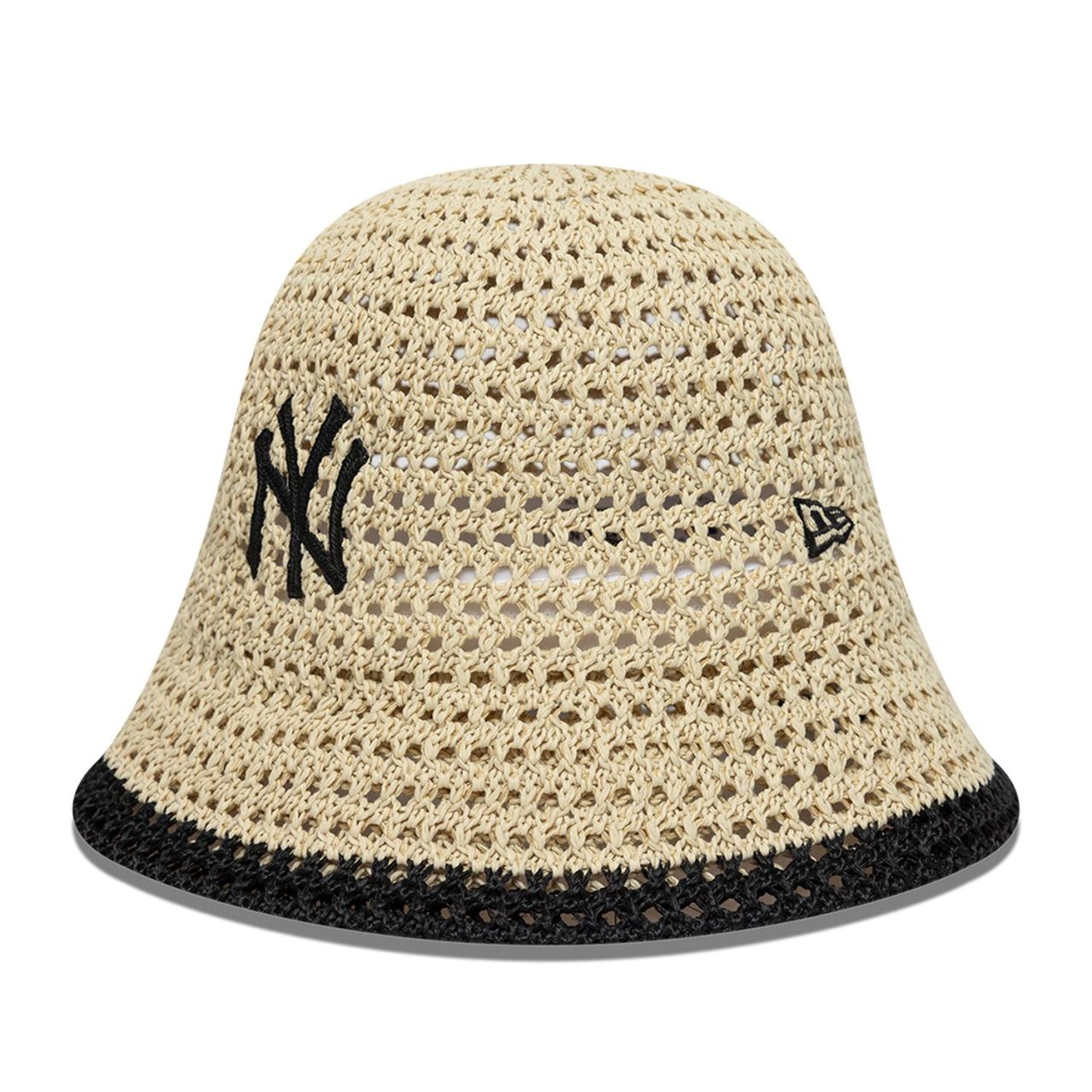 New Era Damen Bucket Hat - STRICK NY Yankees beige
