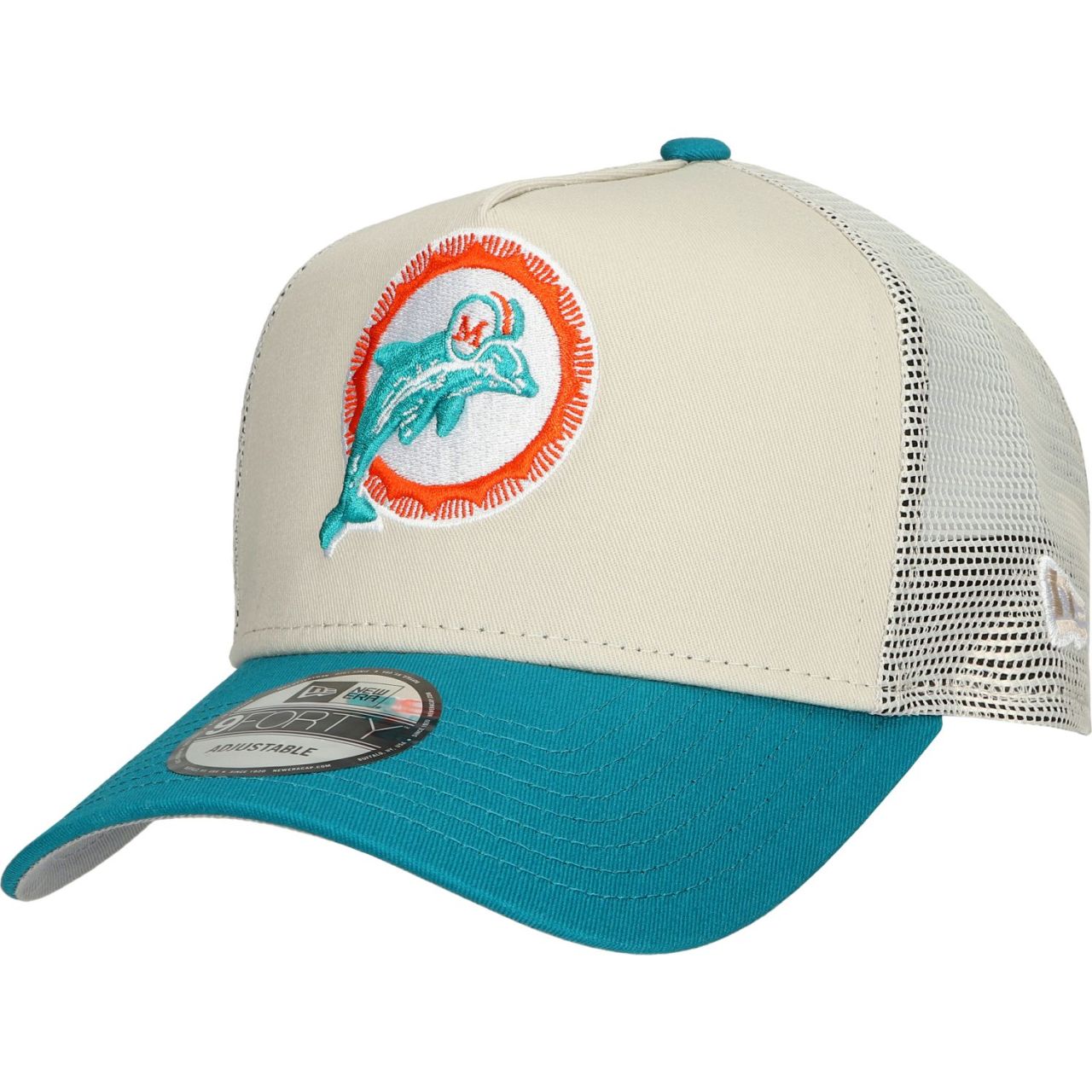 New Era 9Forty A-Frame Trucker Cap - Miami Dolphins Retro