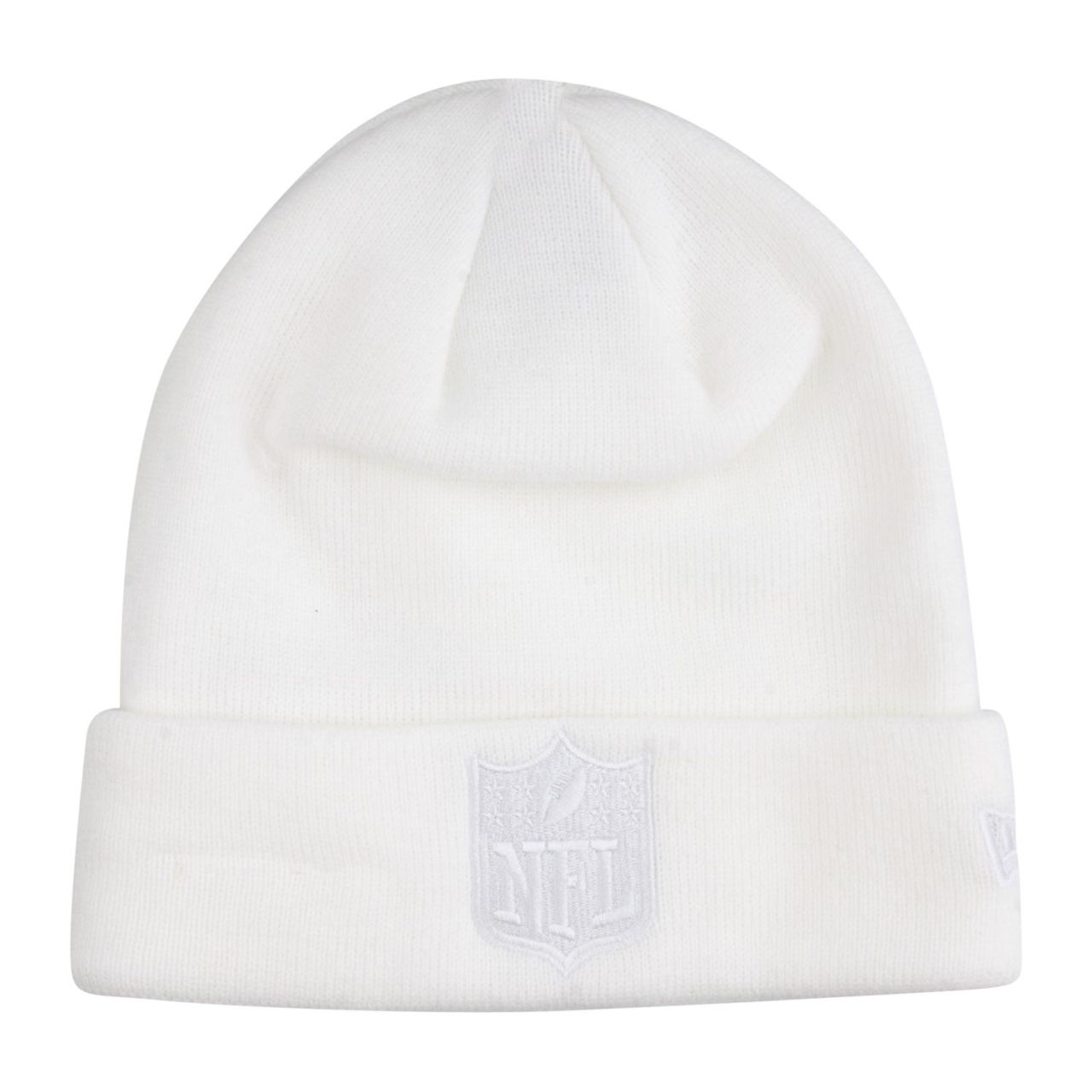 New Era Strick Wintermütze CUFF Beanie - NFL SHIELD weiß