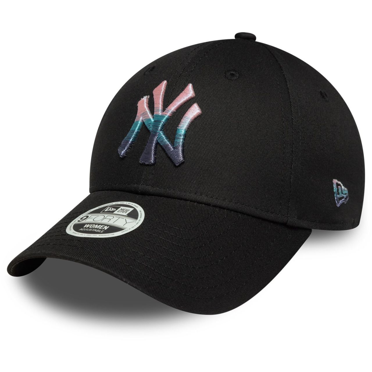 New Era 9Forty Damen Cap METALLIC New York Yankees schwarz